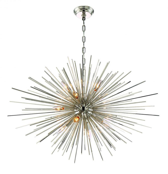 Zeev Lighting Burst 1 Light Down Chandelier Model: CD10157/12/PN