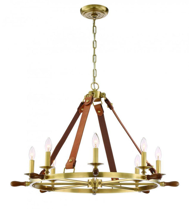 Zeev Lighting Carlisle 1 Light Candle Chandelier Model: CD10161/8/AGB