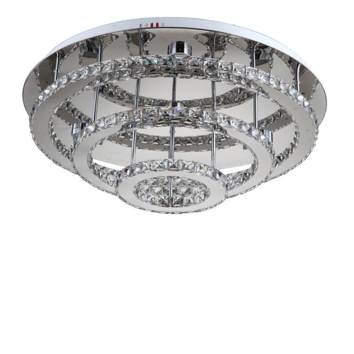 Zeev Lighting Ember 1 Light Bowl Flush Mount Model: FM60022/LED/CH-RD