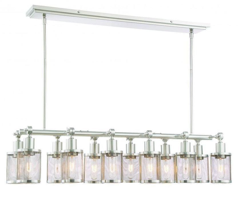 Zeev Lighting Geminus 1 Light Down Chandelier Model: CD10184/12/BN