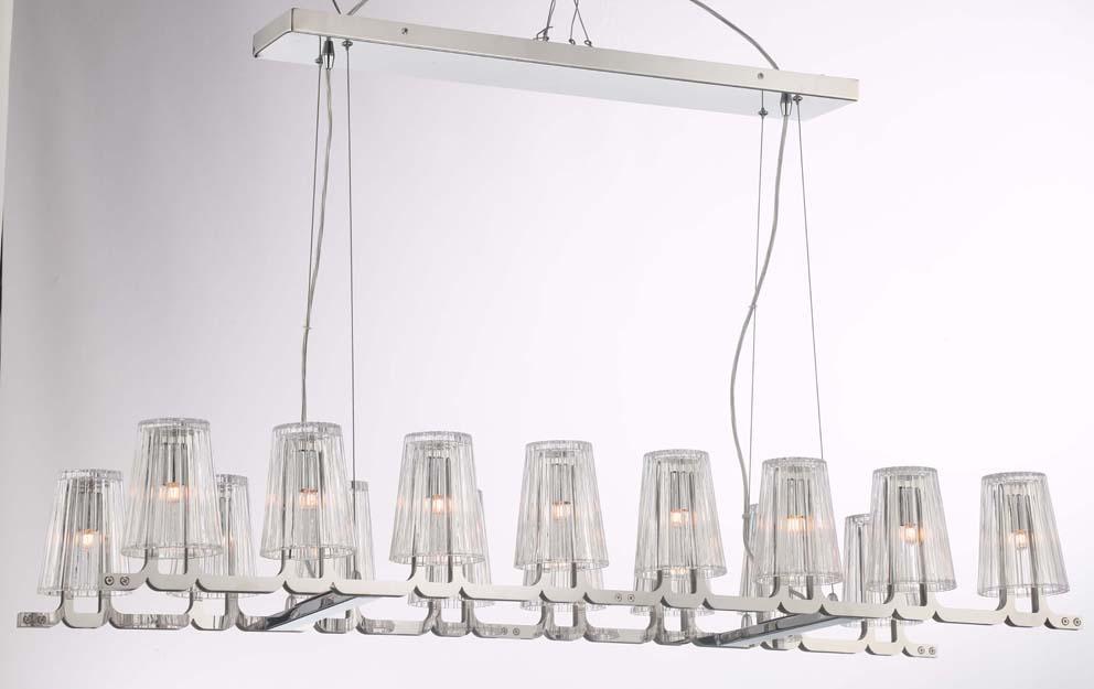 Zeev Lighting Glacial 1 Light Up Chandelier Model: CD10185/16/CH