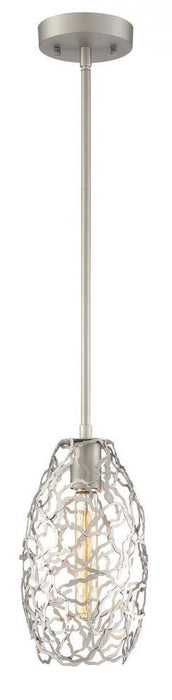 Zeev Lighting Helios 1 Light Down Mini Pendant Model: MP40024/1/SG