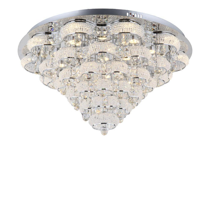 Zeev Lighting Imperial 1 Light Bowl Flush Mount Model: FM60023/LED/CH