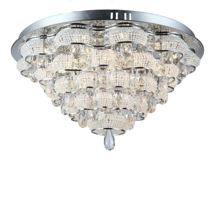 Zeev Lighting Imperial 1 Light Bowl Flush Mount Model: FM60024/LED/CH