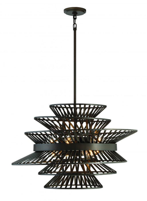 Zeev Lighting Kai 8 Light Down Chandelier Model: CD10120/8/ORB