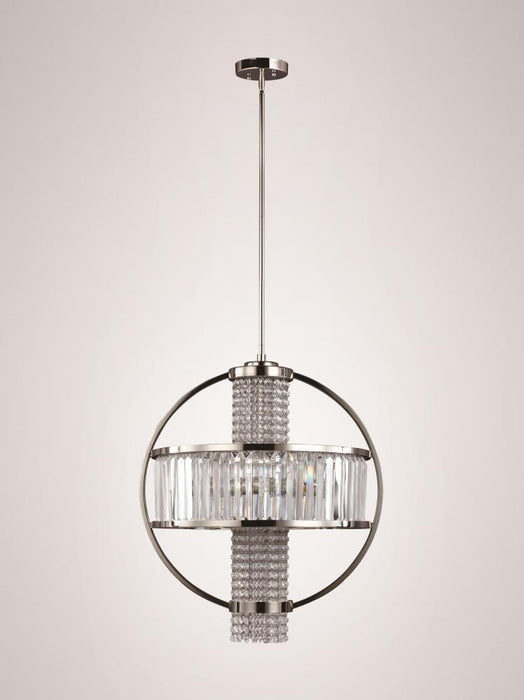 Zeev Lighting Metropolis 8 Light Chandelier Model: CD10073/4/PN