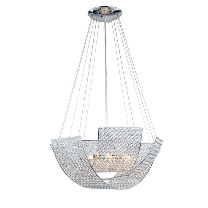 Zeev Lighting Monarch 6 Light Down Chandelier Model: CD10084/6/CH