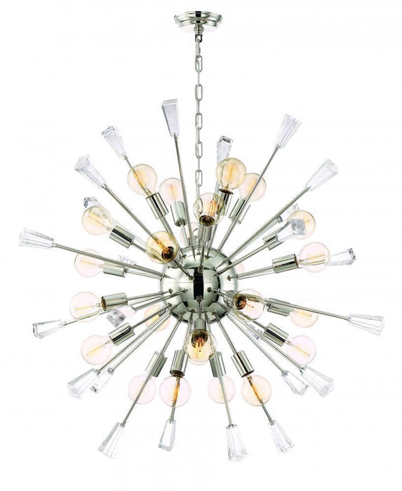 Zeev Lighting Muse 1 Light Down Chandelier Model: CD10166/24/PN