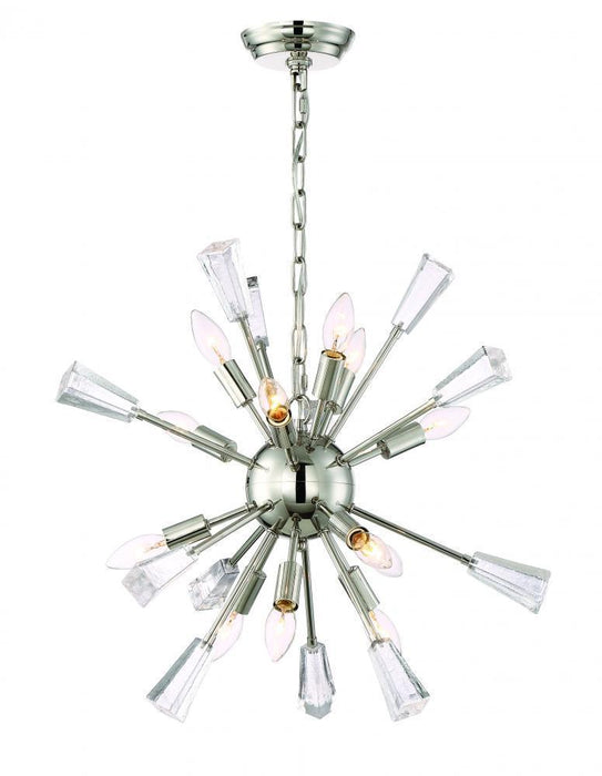 Zeev Lighting Muse 1 Light Down Chandelier Model: CD10168/12/PN