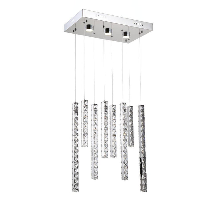 Zeev Lighting Norwood 1 Light Down Chandelier Model: CD10107/LED/CH-RD