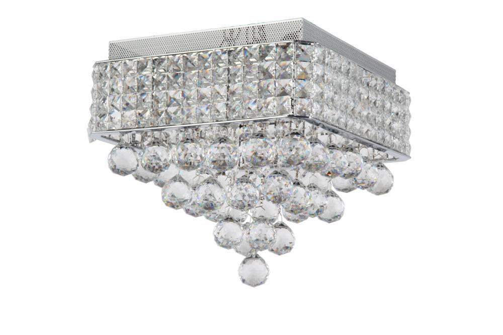 Zeev Lighting Palatial 4 Light Flush Mount Model: FM60016/4/CH