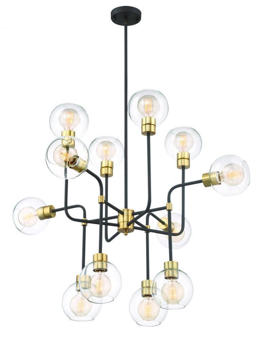 Zeev Lighting Pierre 1 Light Chandelier Model: CD10200/12/PB+MBK