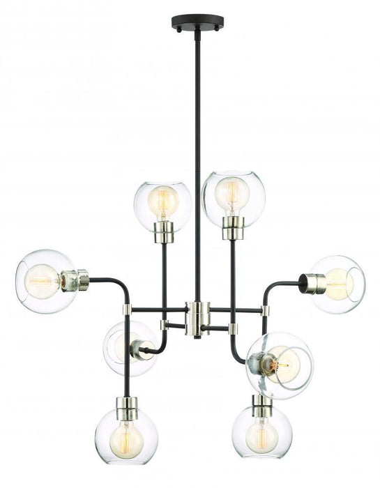 Zeev Lighting Pierre 8 Light Chandelier Model: CD10224/8/PN+MBK