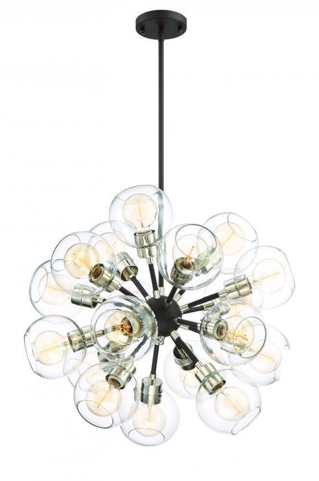 Zeev Lighting Pierre 18 Light Chandelier Model: CD10225/18/PN+MBK