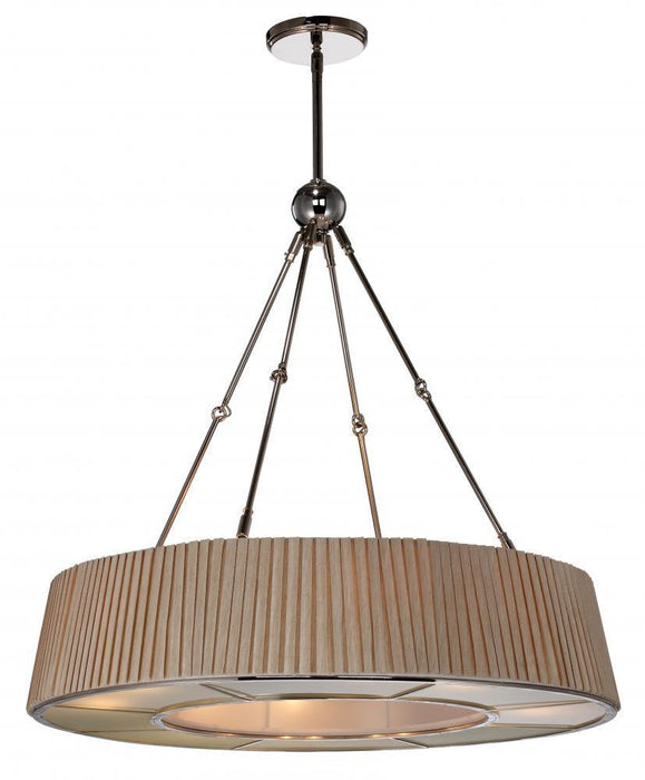 Zeev Lighting Plait 5 Light Drum Shade Chandelier Model: CD10105/8/PN