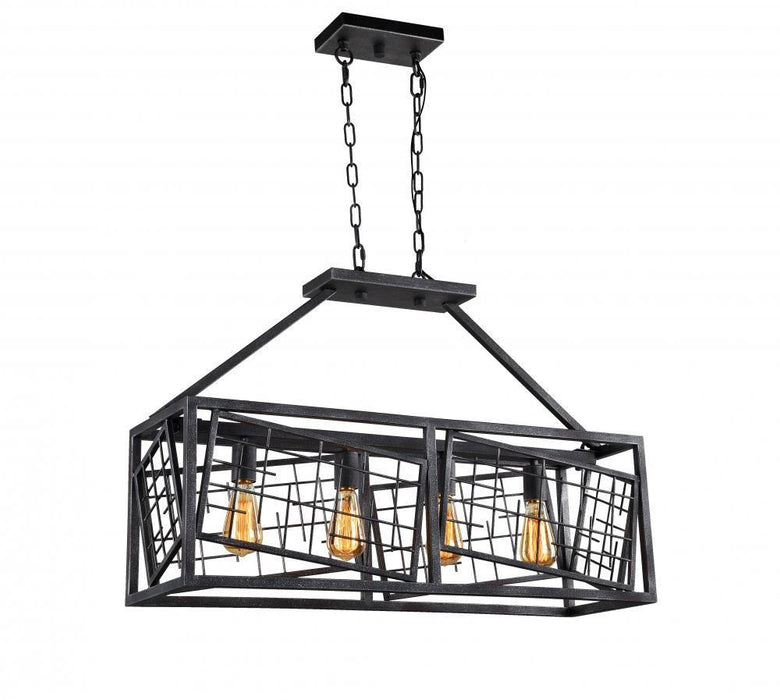 Zeev Lighting Plexus 1 Light Down Chandelier Model: CD10194/4/RI