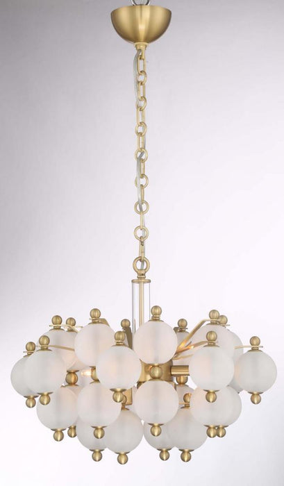 Zeev Lighting Rondure 1 Light Down Chandelier Model: CD10173/6/PB