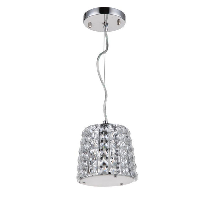 Zeev Lighting Ryder 1 Light Down Mini Pendant Model: MP40022/1/CH