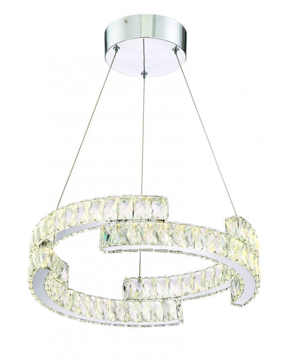 Zeev Lighting Shift 1 Light Chandelier Model: CD10192/LED/CH