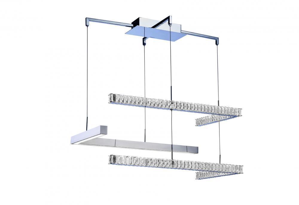 Zeev Lighting Stellare 1 Light Down Chandelier Model: CD10088/LED/CH-D