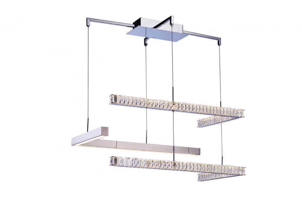 Zeev Lighting Stellare 1 Light Down Chandelier Model: CD10089/LED/CH-D