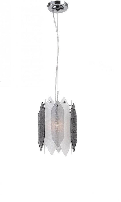 Zeev Lighting Stratus 1 Light Down Mini Pendant Model: MP40026/1/CH-ABF